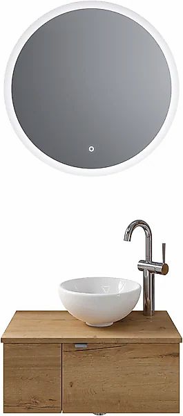 Saphir Badmöbel-Set "Serie 6915" 4 Stk. tlg. Gäste-Bad, 70 cm breit, mit LE günstig online kaufen
