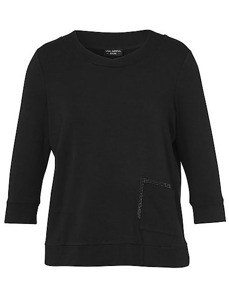 VIA APPIA DUE Sweatshirt (1-tlg) mit Glitzersteinen günstig online kaufen