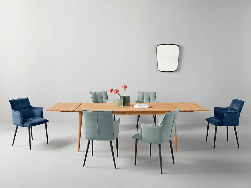 andas Esstisch "Toarp" Massivholz Eiche Esszimmertisch im Scandi Look, FSC günstig online kaufen