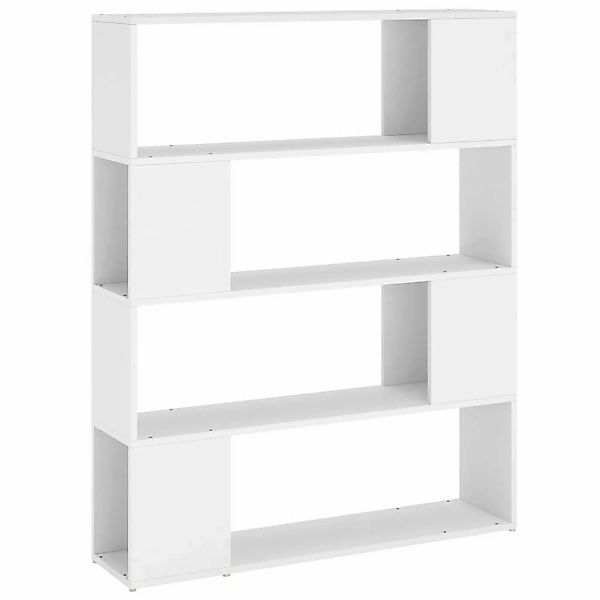 vidaXL Bücherregal Raumteiler Weiß 100x24x124 cm günstig online kaufen