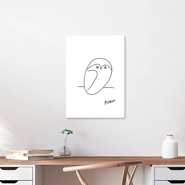 Poster / Leinwandbild - Picasso Eule günstig online kaufen