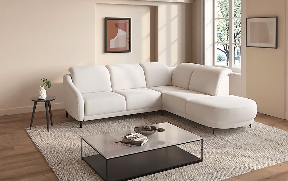 sit&more Ecksofa »Blues L-Form«, wahlweise mit Klapptisch und USB günstig online kaufen