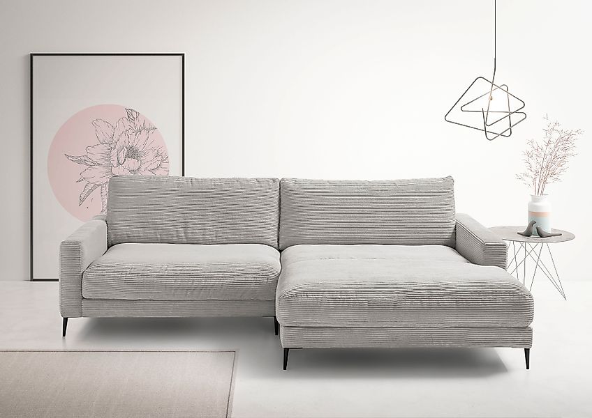 Home affaire Ecksofa »Downtown, B/T/H: 272/190/84 cm L-Form« weicher Sitzko günstig online kaufen