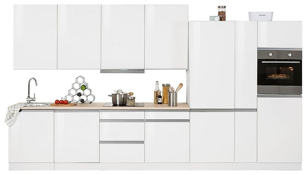 KOCHSTATION Küchenzeile KS-Ohio, mit E-Geräten, Breite 390 cm günstig online kaufen