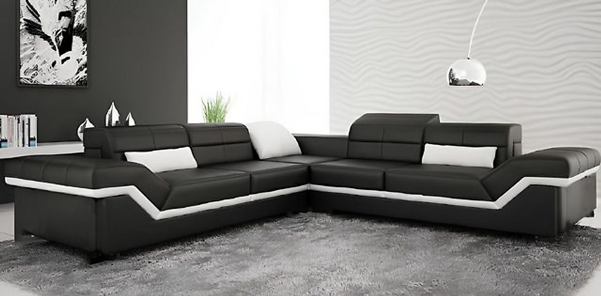 JVmoebel Ecksofa LEDERSOFA XXL WOHNLANDSCHAFT COUCH DESIGN SOFA ECKSOFA ECK günstig online kaufen