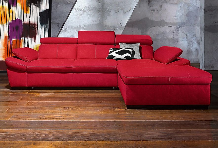 exxpo - sofa fashion Ecksofa "Salerno, Funktionssofa, Breite 280cm, hoher S günstig online kaufen
