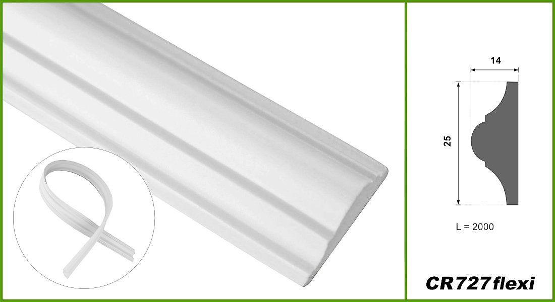 Hexim Stuckleiste CR727 flexi, Max. Paket günstig online kaufen