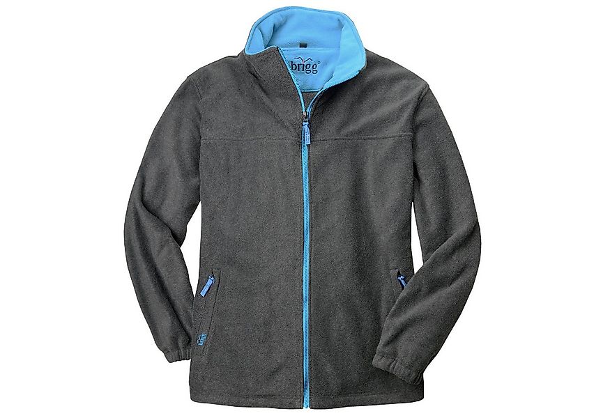 Brigg Fleecejacke Brigg Fleecejacke XXL ohne Futter dunkelgrau/blau günstig online kaufen