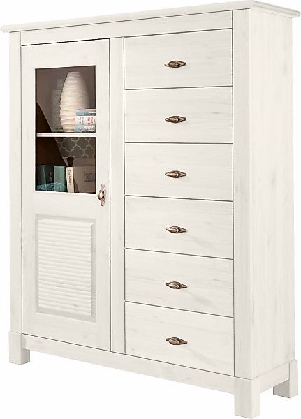 Home affaire Highboard "Rauna", Vitrine, Breite 103 cm, FSC-zertifiziertes günstig online kaufen
