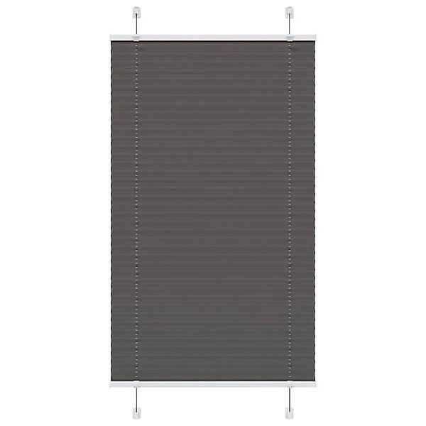 vidaXL Plissee Schwarz 80x100 cm Stoffbreite 79,4 cm Polyester 4015122 günstig online kaufen