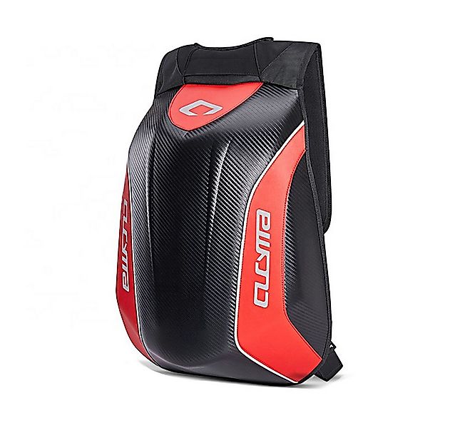 Bagtecs Rucksack Motorrad Hartschalen Rucksack # Carbon 30L rot günstig online kaufen