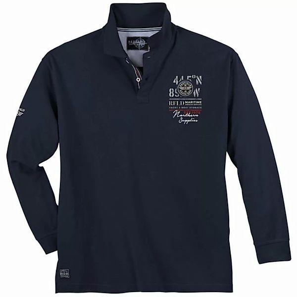 redfield Langarm-Poloshirt Große Größen Herren Redfield Langarm-Poloshirt m günstig online kaufen