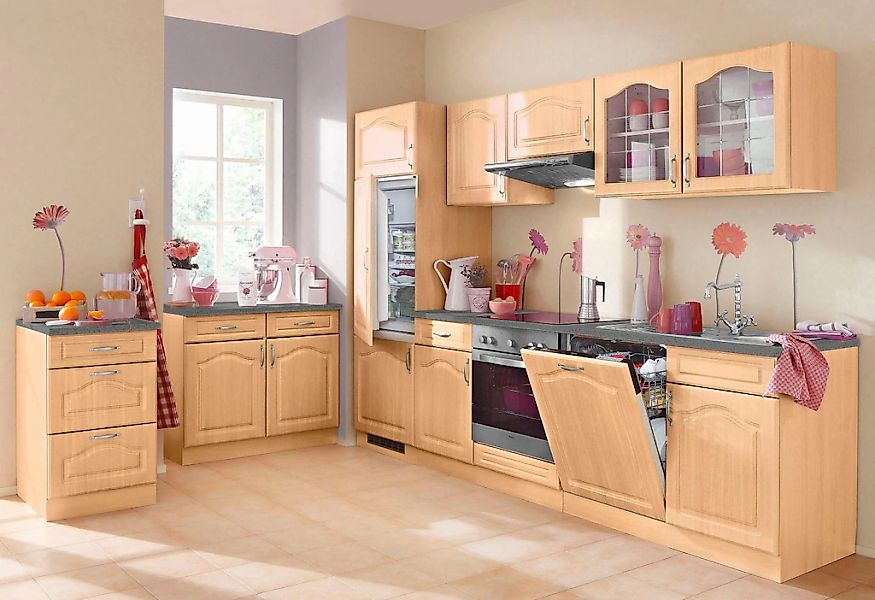 wiho Küchen Unterschrank Linz 100 cm breit, in Landhaus-Optik günstig online kaufen