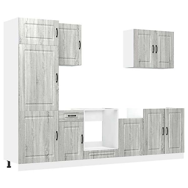 vidaXL 7-Tlg Küchenschrank-Set Kalmar Grau Sonoma Holzwerkstoff 3314767 günstig online kaufen