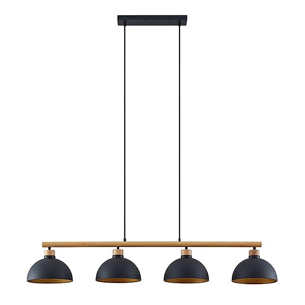 Lindby Pendelleuchte Tirzana 9627420 Retro Vintage Antik in Schwarz aus Met günstig online kaufen