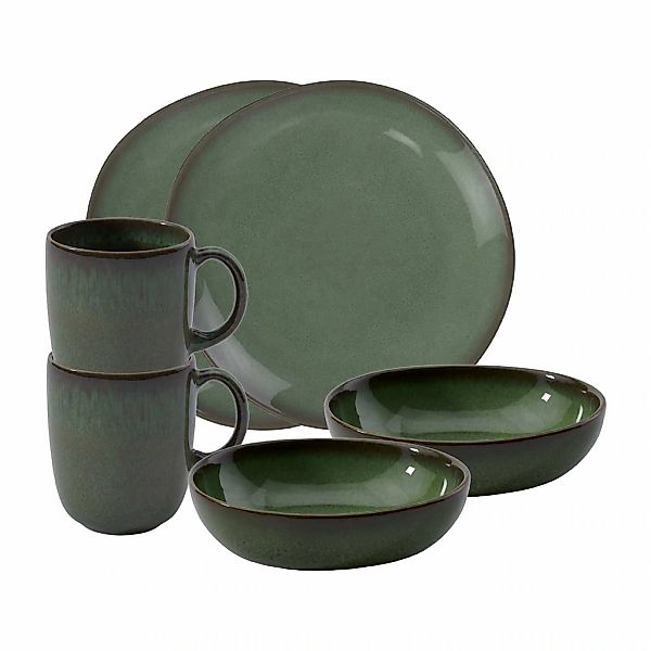 like. by Villeroy & Boch Geschirr-Set "Frühstücks-Set Lave 6er Set" günstig online kaufen