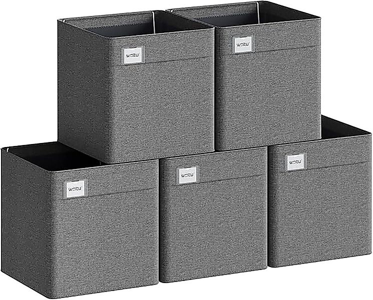 Woltu Aufbewahrungsbox (5 St), mit Griffen, Stoffbox Aufbewahrung, Regal Ei günstig online kaufen