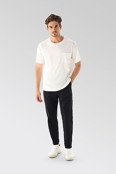Oversize Jersey T-Shirt mit Brusttasche günstig online kaufen