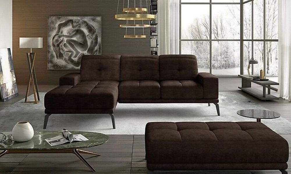 JVmoebel Ecksofa Sofa Couch Textil Polster Garnitur Wohnlandschaft L-Form B günstig online kaufen