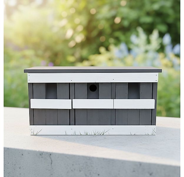 Melko Nistkasten Nisthöhle 3 Nistkammern Vogelhaus Spatzenhaus Spatzenvilla günstig online kaufen