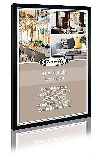 Close Up Bilderrahmen Posterrahmen 61 x 91,5 cm Holzdekor schwarz günstig online kaufen
