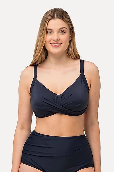 Ulla Popken Bustier-Bikini Bikini-Top Drapierung Softcups Träger verstellba günstig online kaufen