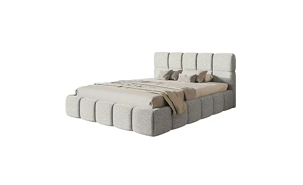Selsey Polsterbett mit Bettkasten Cloudy ¦ grau ¦ Maße (cm): B: 220 H: 96 B günstig online kaufen