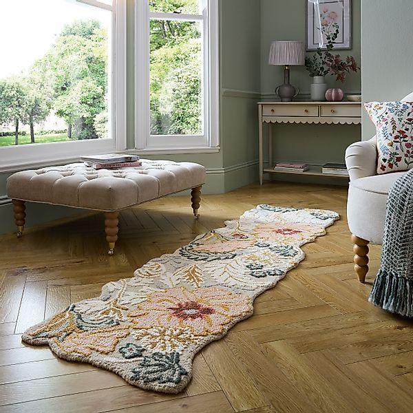 FLAIR RUGS Wollteppich Daphne Floral, 100% günstig online kaufen