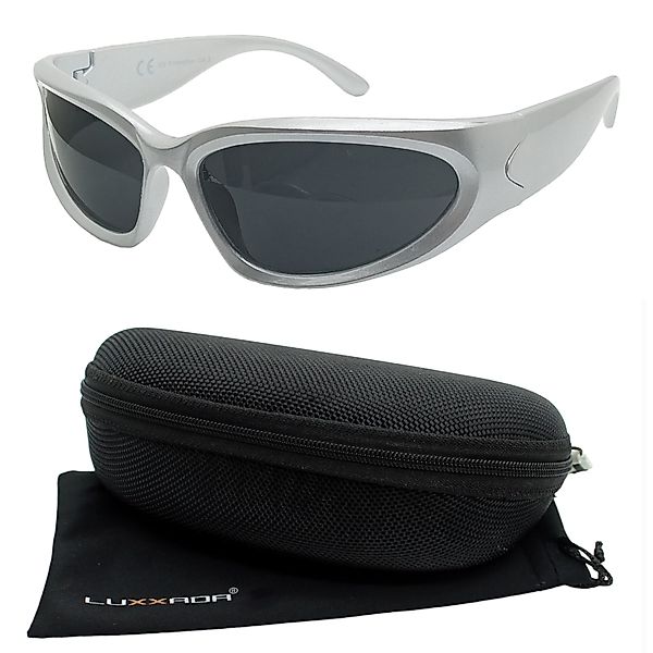 LUXXADA Sonnenbrille (Biker Sportbrille mit Hardcase) günstig online kaufen