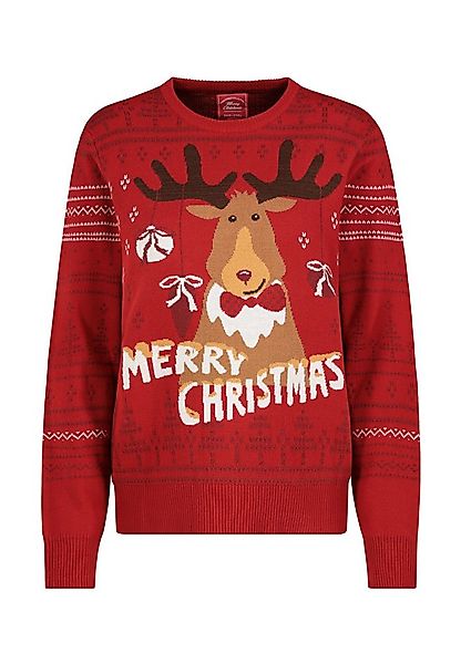 SUBLEVEL Strickpullover Damen Allover Weihnachtspullover günstig online kaufen