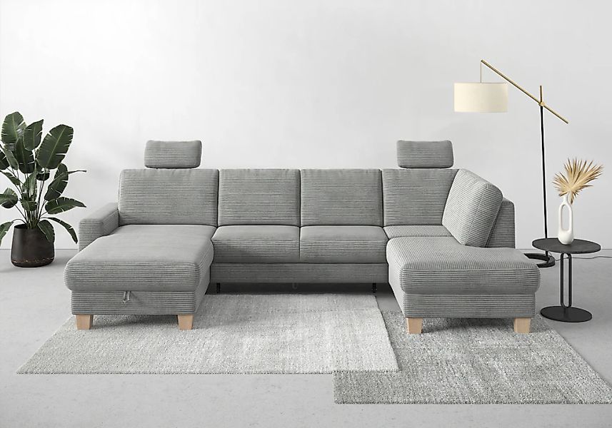 Home affaire Wohnlandschaft "Summer U-Form" mit oder ohne Bettfunktion und günstig online kaufen