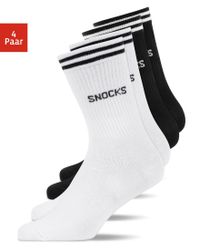 SNOCKS Sportsocken Hohe Tennissocken mit Streifen günstig online kaufen