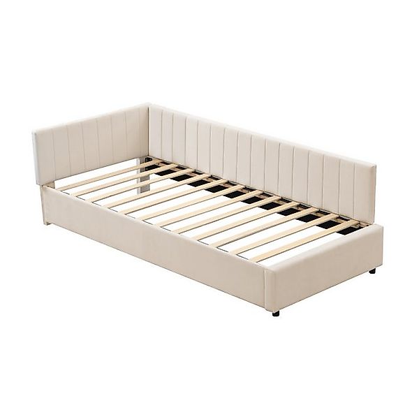 Rutaqian Polsterbett Sofabett Daybett Einzelbett 90x200cm, Tagesbett Samtst günstig online kaufen