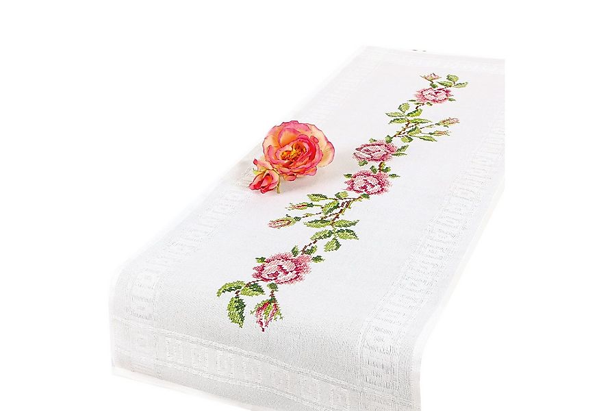 Delindo Lifestyle Kreativset Handarbeits-Tischläufer - Sticken im Kreuzstic günstig online kaufen