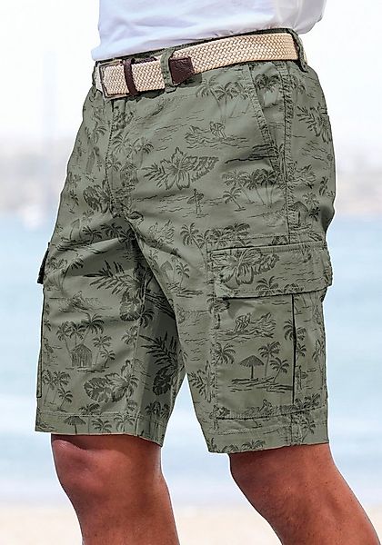 John Devin Cargoshorts Shorts aus elastischer Baumwolle, modisch bedruckt günstig online kaufen