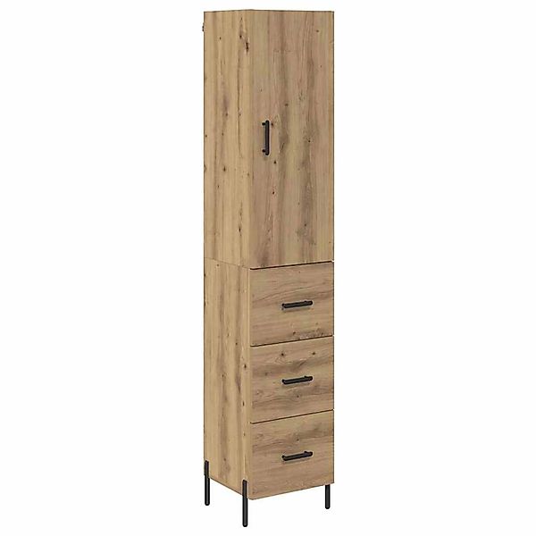 vidaXL Highboard Artisan-Eiche 34,5 x 34 x 180 cm Holzwerkstoff 3415933 günstig online kaufen