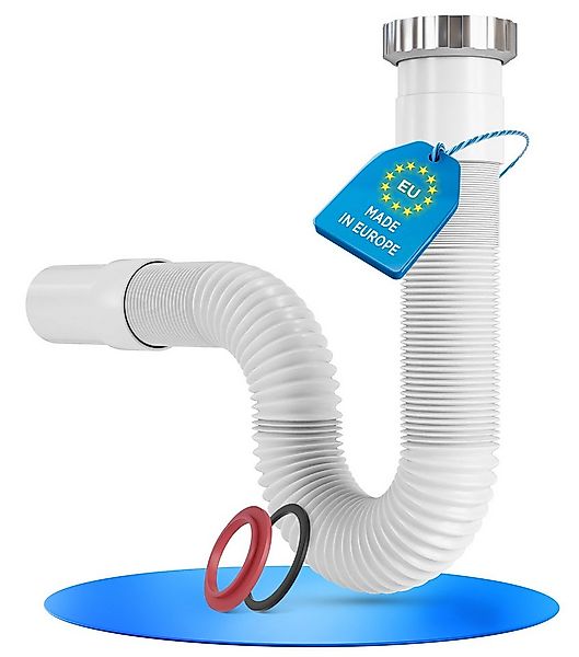 Lobenswerk Siphon SuperFlex Ablaufgarnitur, Geruchsverschluss, ausziehbar 3 günstig online kaufen
