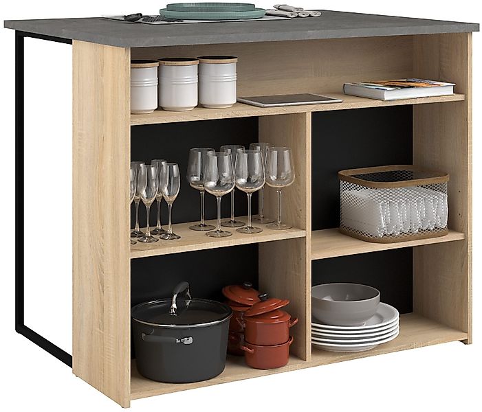 Parisot Kücheninsel Fumay, Kücheninsel, Arbeitsblock, Küchentresen, günstig online kaufen