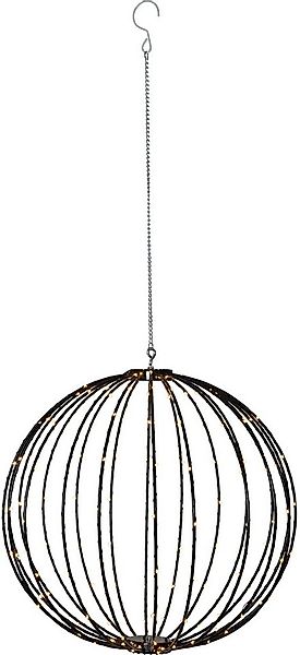 STAR TRADING LED Gartenleuchte 3D-Kugel "Mounty" schwarz, Ø50cm, 198 LEDs, günstig online kaufen