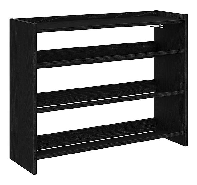 vidaXL Schuhregal Schuhregal Schwarz 80x25x62 cm Holzwerkstoff, 1-tlg. günstig online kaufen