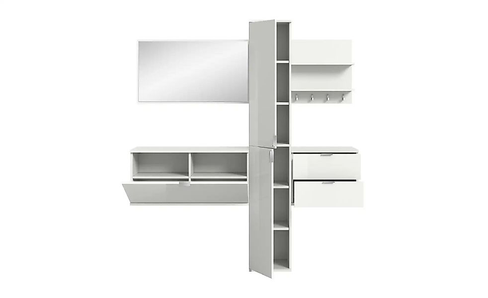 Garderobenkombination   ¦ weiß ¦ Maße (cm): B: 174 H: 191 Garderoben & Klei günstig online kaufen