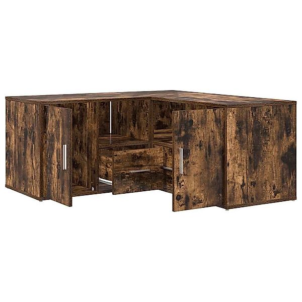vidaXL Schuhschrank Eckregal Räuchereiche 160x40x45 cm günstig online kaufen