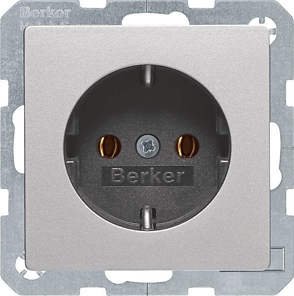 Berker SCHUKO-Steckdose alu/lack 47436084 günstig online kaufen