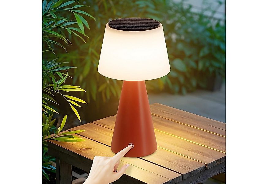 Nettlife LED Tischleuchte Nachttischlampe Solar Akku Kabellos Touch Dimmbar günstig online kaufen