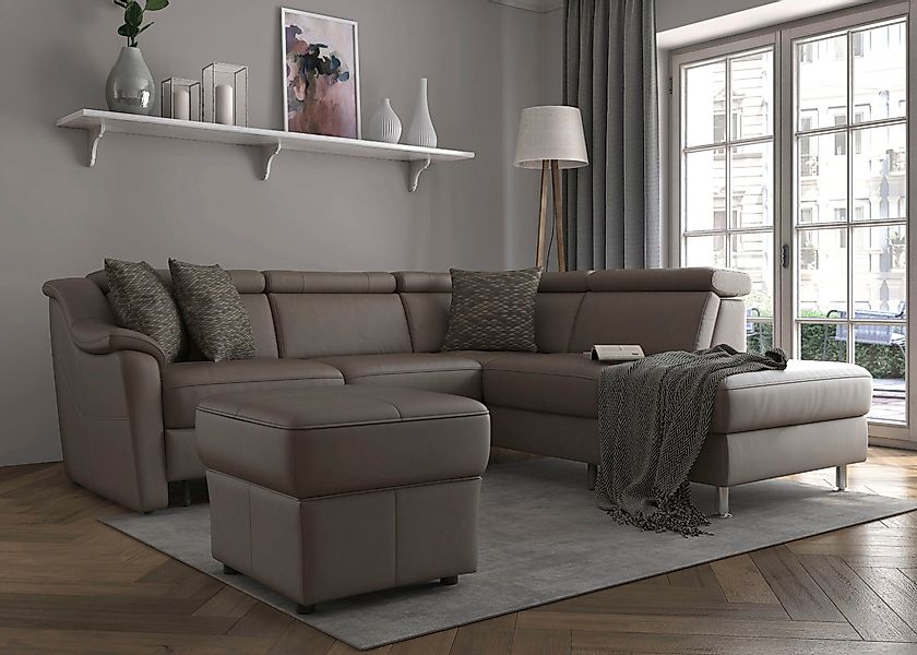 sit&more Ecksofa Freetown L-Form, inklusive Kopfteilverstellung günstig online kaufen