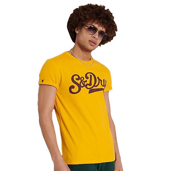 Superdry Collegiate Graphic 220 Kurzarm T-shirt L Utah Gold günstig online kaufen