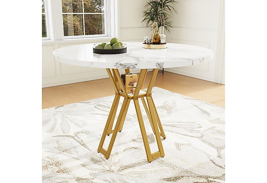 Flieks Esstisch (1-St., 1 Tisch, 100x76 cm), runder Küchentisch mit Staurau günstig online kaufen