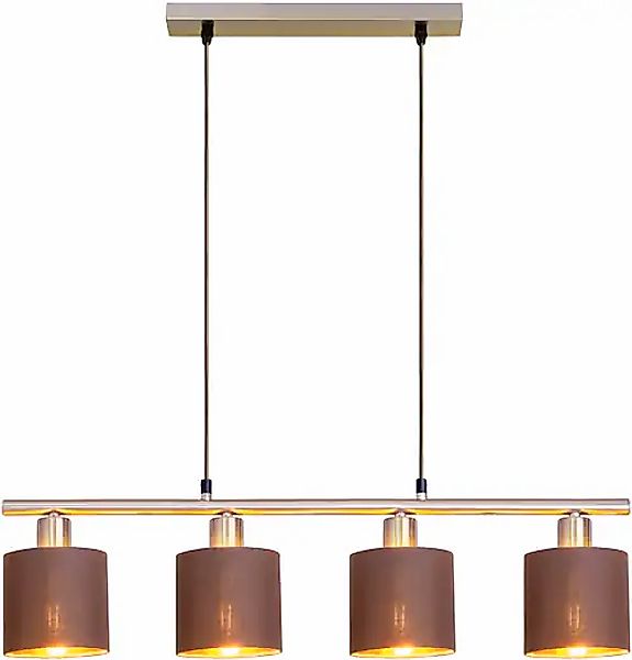 näve Pendelleuchte »Maron« E14 1 Stk. 4er Pendel, E14 max. 40W, braun/gold/ günstig online kaufen