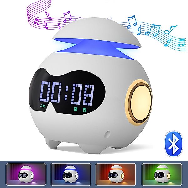 MUPOO Wecker Tischleuchte Bluetooth Musik-Sync Emotion günstig online kaufen