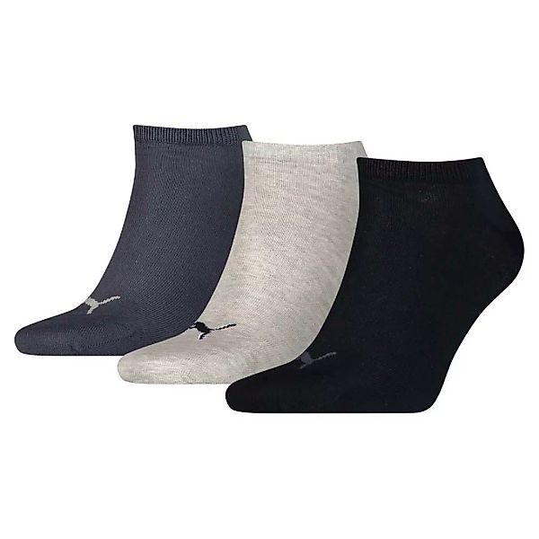 Puma Sneaker Plain Socken 3 Paare EU 35-38 Navy / Grey / Nightshadow Blue günstig online kaufen